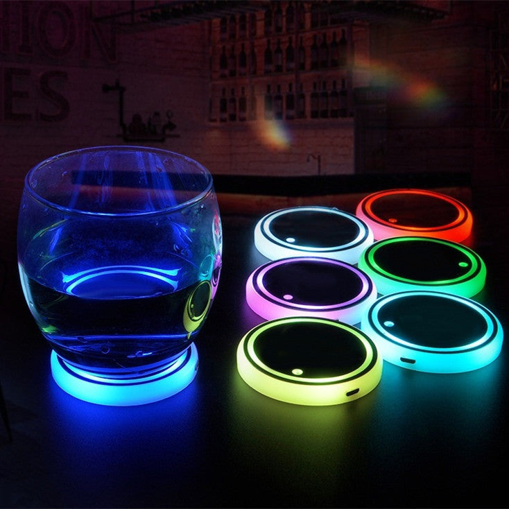 Brillante Coaster Lumínico: Ambiente Vibrante en tu Vehículo
