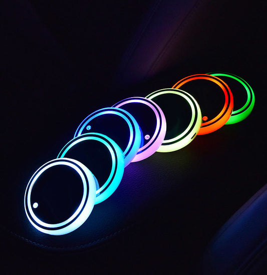 Brillante Coaster Lumínico: Ambiente Vibrante en tu Vehículo